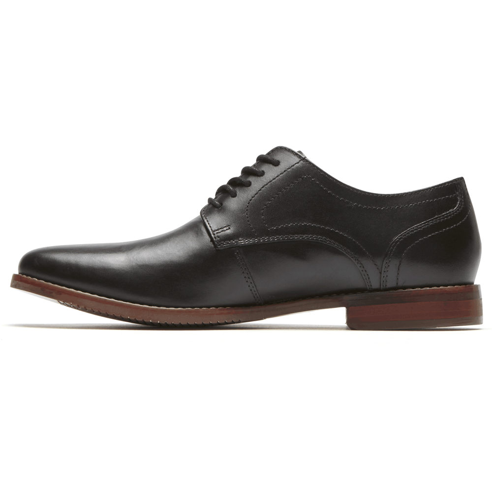 Oxfords Rockport Homem Pretas - Style Purpose Plain Toe - 69450TDNB